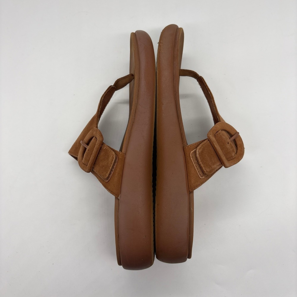 Vionic Activate RX Recovery Brown Suede Buckle Thong Sandals Size 9 Orthotic - Picture 6 of 8